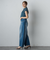 【WEB限定】カットジャガードチェックプリントブラウス