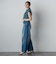 【WEB限定】カットジャガードチェックプリントブラウス