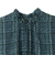 【WEB限定】カットジャガードチェックプリントブラウス