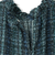 【WEB限定】カットジャガードチェックプリントブラウス