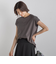 天竺シアー切替えTシャツ≪洗濯機で洗える≫