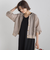 変わり織りメッシュVカーディガン≪手洗い可能≫