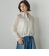 カットジャガードブラウス≪手洗い可能≫