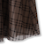 フロッキーチェックスカート≪手洗い可能≫
