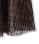 フロッキーチェックスカート≪手洗い可能≫