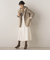 【WEB限定】ライトジャージメルトンスカート≪手洗い可能≫