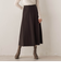 【WEB限定】ライトジャージメルトンスカート≪手洗い可能≫