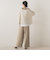 メッシュ柄レイヤードニット≪手洗い可能≫