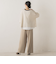 メッシュ柄レイヤードニット≪手洗い可能≫