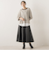 メッシュ柄レイヤードニット≪手洗い可能≫