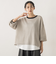 メッシュ柄レイヤードニット≪手洗い可能≫