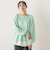 メッシュ柄レイヤードニット≪手洗い可能≫
