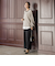 【WEB限定】カットジョーゼット裏起毛パンツ≪手洗い可能≫