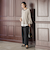 【WEB限定】カットジョーゼット裏起毛パンツ≪手洗い可能≫