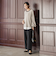 【WEB限定】カットジョーゼット裏起毛パンツ≪手洗い可能≫