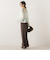 【WEB限定】カットジョーゼット裏起毛パンツ≪手洗い可能≫