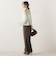 【WEB限定】カットジョーゼット裏起毛パンツ≪手洗い可能≫