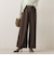 【WEB限定】カットジョーゼット裏起毛パンツ≪手洗い可能≫