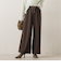 【WEB限定】カットジョーゼット裏起毛パンツ≪手洗い可能≫