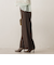 【WEB限定】カットジョーゼット裏起毛パンツ≪手洗い可能≫