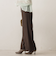 【WEB限定】カットジョーゼット裏起毛パンツ≪手洗い可能≫