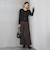 【WEB限定】カットジョーゼット裏起毛パンツ≪手洗い可能≫