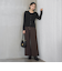 【WEB限定】カットジョーゼット裏起毛パンツ≪手洗い可能≫