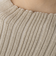 【新色追加】袖ボタンランダムリブニット≪手洗い可能≫