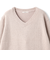 スパンコールVネックニット≪手洗い可能≫