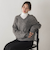 【WEB限定】モヘヤラメVネックショートプルオーバー≪手洗い可能≫