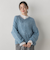 【WEB限定】モヘヤラメVネックショートプルオーバー≪手洗い可能≫
