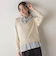 【WEB限定】Vネックブラウス切替えプルオーバー≪手洗い可能≫