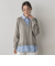 【WEB限定】Vネックブラウス切替えプルオーバー≪手洗い可能≫