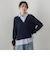 【WEB限定】Vネックブラウス切替えプルオーバー≪手洗い可能≫