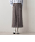 スエードフロント切替えナロースカート≪手洗い可能≫