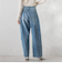 カーブデニムパンツ≪洗濯機で洗える≫