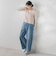 カーブデニムパンツ≪洗濯機で洗える≫