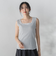 リブスクエアタンクトップ