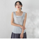 リブスクエアタンクトップ