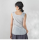 リブスクエアタンクトップ