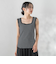 リブスクエアタンクトップ