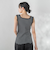 リブスクエアタンクトップ