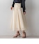【WEB限定】麻調シアーフロッキードットスカート