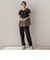 CICA配合サークルストレッチテーパードパンツ