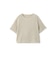 Recycle Slub BluseクロップドTシャツ