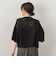 カットワーク刺繍バンドカラーブラウス