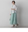 MULTI COTTONストライプワンピース