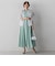 MULTI COTTONストライプワンピース