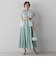 MULTI COTTONストライプワンピース
