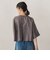【WEB限定】シアーサテンバンドカラーブラウス